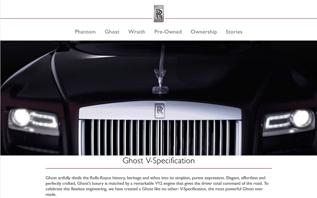Rolls-Royce Motor Cars V-Specification