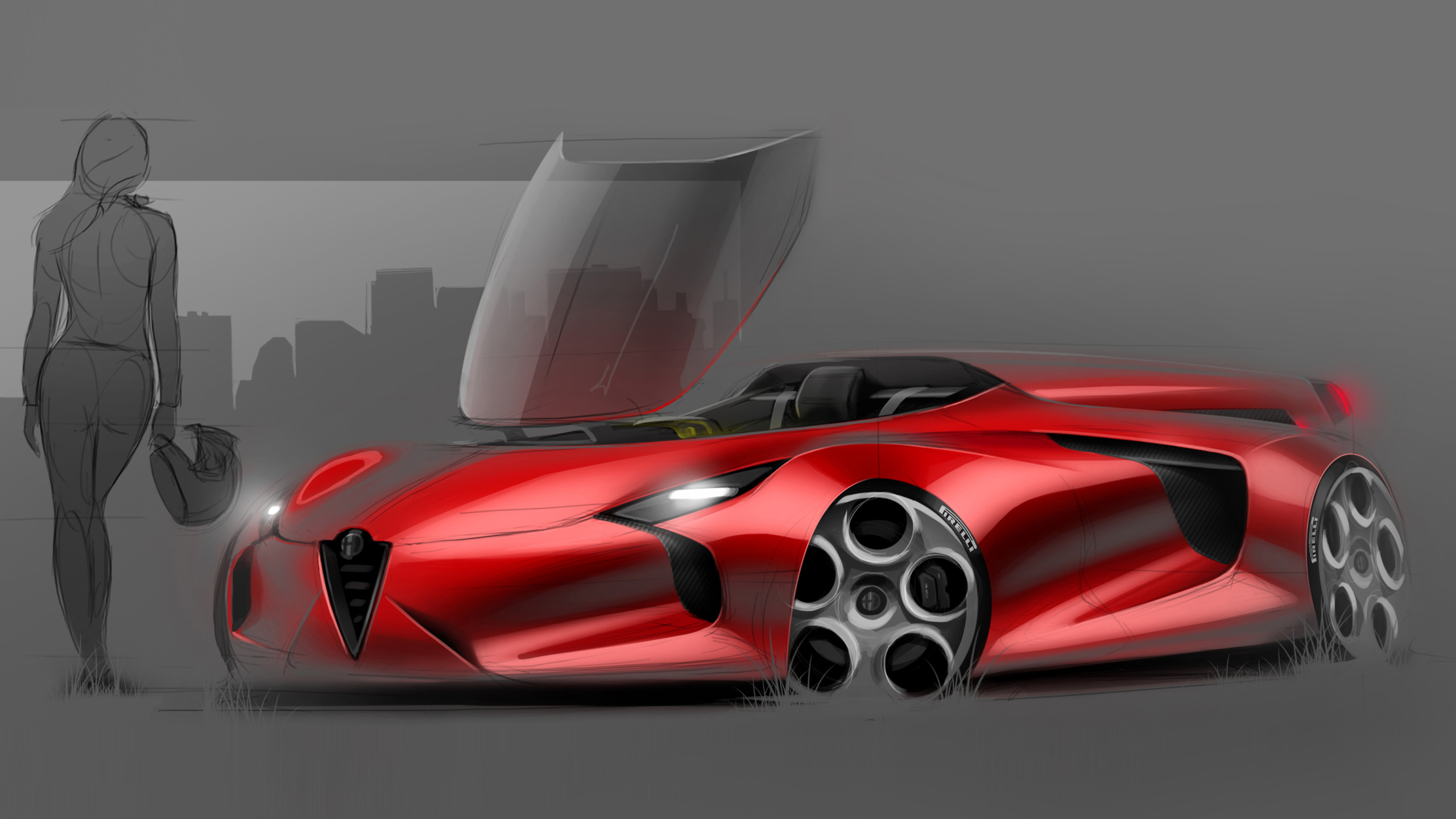 car designer rendering