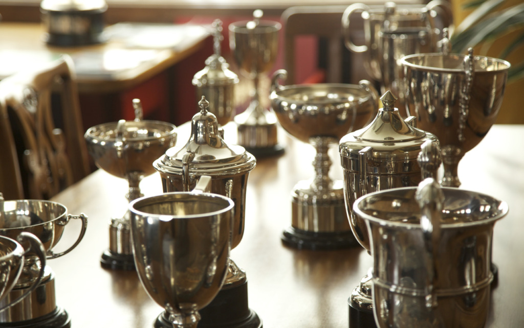 BRM trophies in Rubery Owen Boardroom